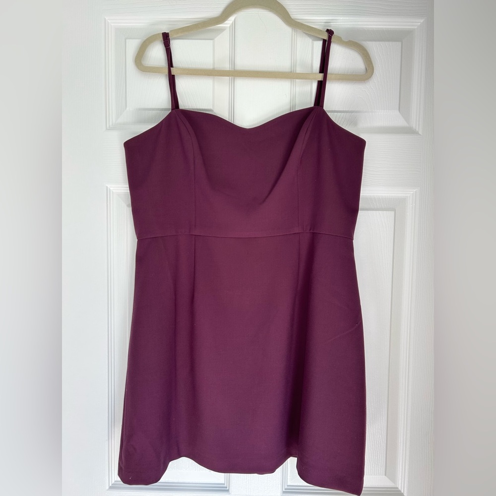 French Connection strappy dress. Wine color. Size 12. Worn once !